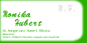 monika hubert business card