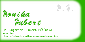 monika hubert business card